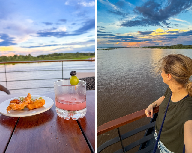 Sonnenuntergang Zafiro Amazonas Kreuzfahrt